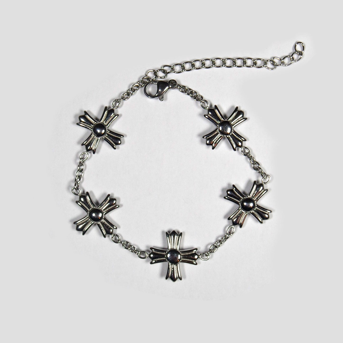 Metallic Cross Bracelet