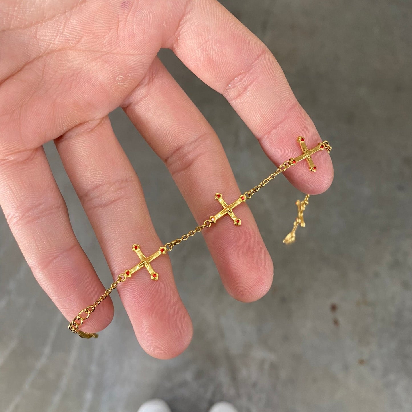 Gold Cross bracelet