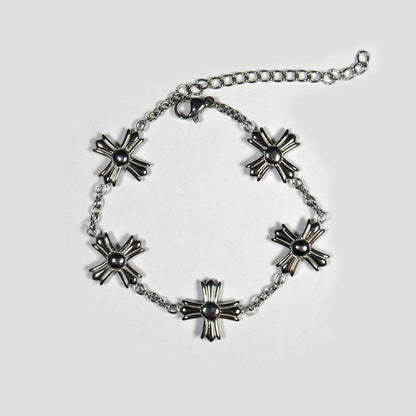 Metallic Cross Bracelet