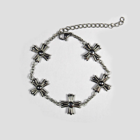 Metallic Cross Bracelet