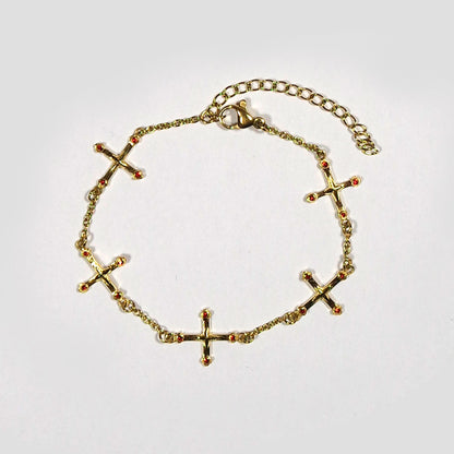 Gold Cross bracelet