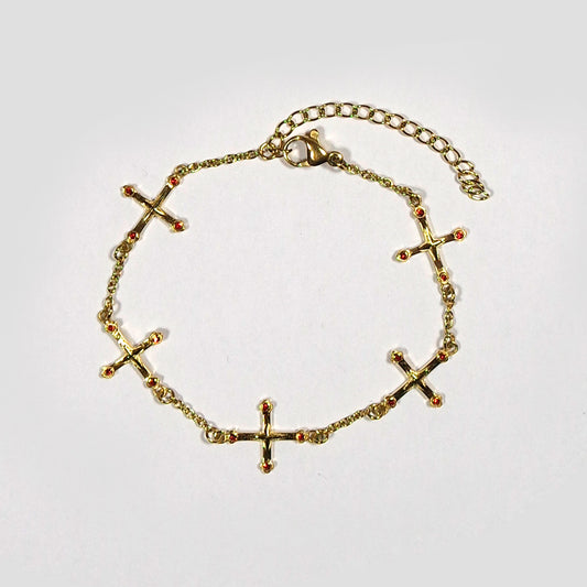 Gold Cross bracelet
