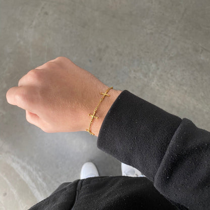 Gold Cross bracelet